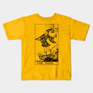 Tarot Card - The Fool (Silhouette) Kids T-Shirt